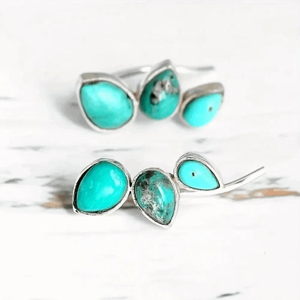 Boho Turquoise Waterdrop Earrings